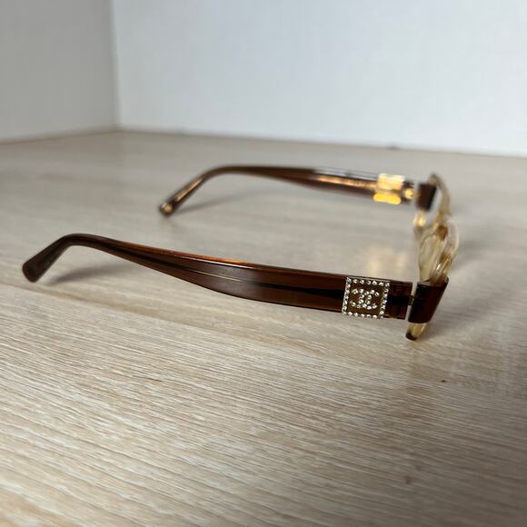 Chanel 3064-B c.756 Eyeglasses Translucent Beige Brown Frames 51-17-135 Italy - Picture 12 of 12